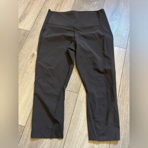 Athleta Laser Cut Cropped Black Leggings SP